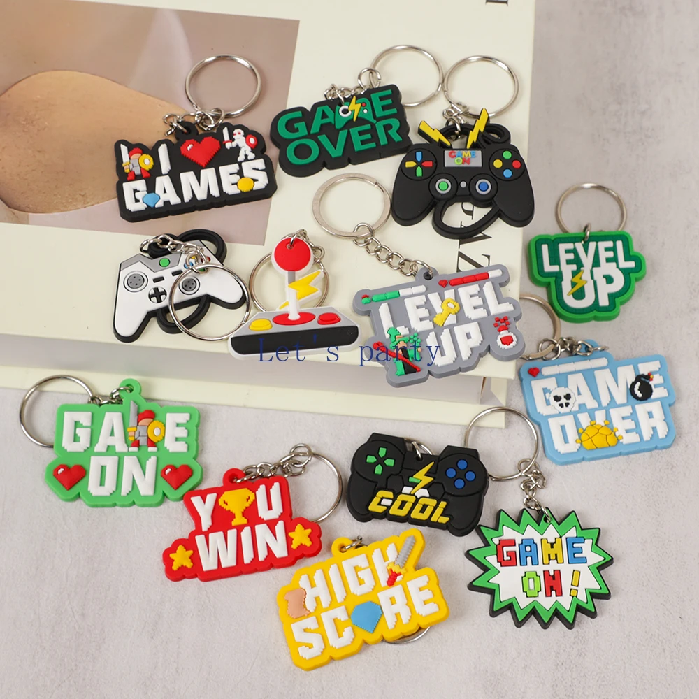 13Pcs Video Game on Theme PVC  - đánh giá và giá Gaming Console Keychain